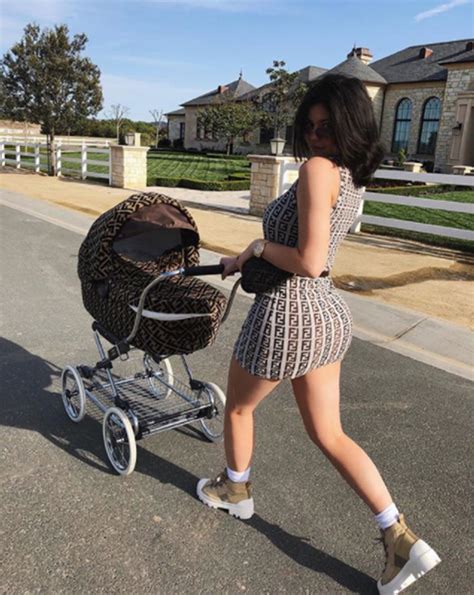 fendi kylie jenner dress|Kylie Jenner & Daughter Stormi Out in All Fendi.